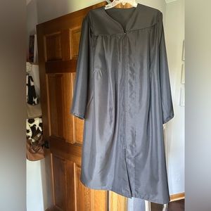 Black graduation cap and gown